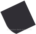 Eternit Dacora glatt 40x40 BgL blauschwarz
