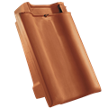 Magnum Ortgangziegel naturrot links