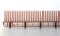 PVC Traufenlüftungsleiste 32/60 mit Kamm rot