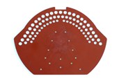 Firstendscheibe PVC rot