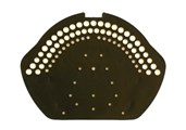 Firstendscheibe PVC braun