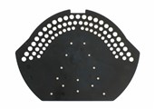 Firstendscheibe PVC schwarz