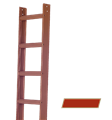 Iller Kaminkehrerleiter 3,87m kupferbraun