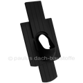 Klöber Grundplatte Biber DD SS 15,5x38 schwarz