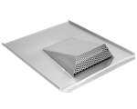 Raku Trapezlüfter Zink blank
