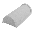 AeroDek Bogenfirstkappe Start terracotta