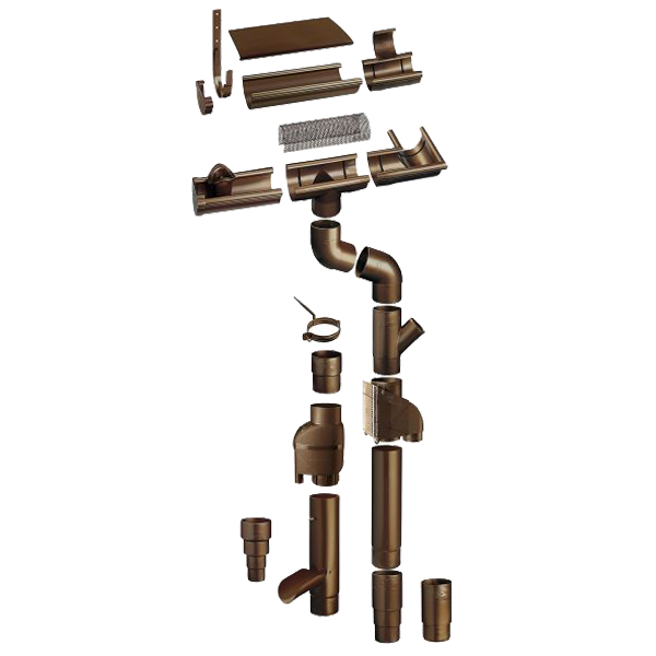 Braas Dachrinne Rg 150 Braun