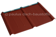 Prefa Dachplatte stucco P.10 oxydrot 