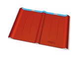 Prefa Dachplatte stucco P.10 ziegelrot