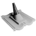 AeroDek Antennendurchgang platingrau