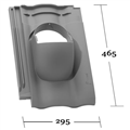 Klöber Grundplatte Forma DN 125 titansilver