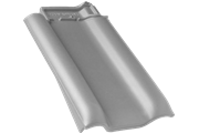 Rubin 13V Ortgangziegel graphitgrau links