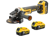 Dewalt Akku-Winkelschleifer  3x 18 Volt / 5 Ah